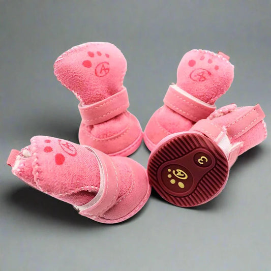Chaussures pour Chien - PawWarm™ - Rose - Planète des chiens